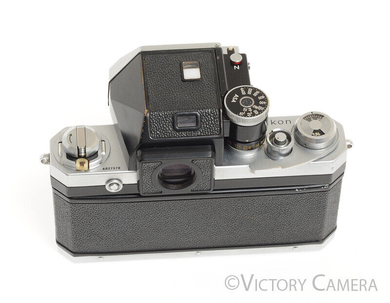 Nikon F Chrome 35mm Film SLR Camera Body -No Meter- - Victory Camera