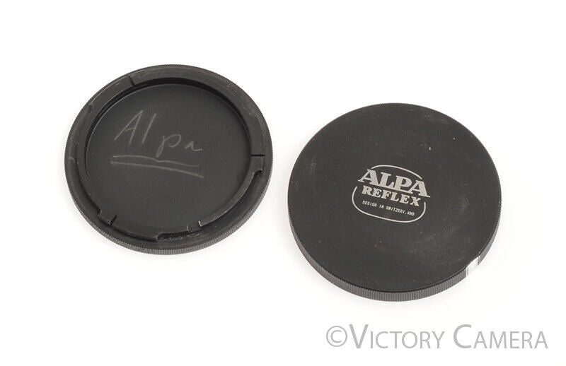 Alpa Reflex Genuine Metal Body Cap and Rear Lens Cap - Victory Camera