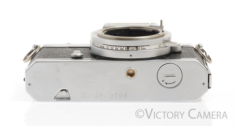 Nikon Nikkormat FT-N FTN Chrome 35mm Film Camera Body -Clean, Good Seals- - Victory Camera