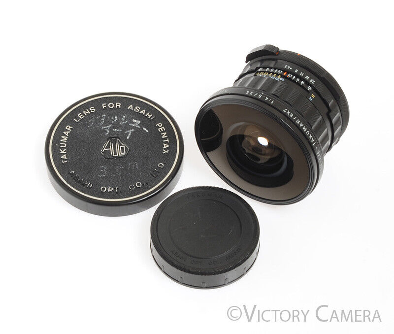 Pentax 67 6x7 Fisheye 35mm f4.5 Prime Lens w/ Built-In Filters