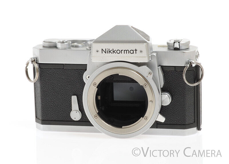 Nikon Nikkormat FT-N FTN Chrome 35mm Film Camera Body -Clean, Good Seals- - Victory Camera