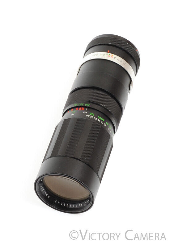 Soligor 90-230mm f4.5 Telephoto Zoom Lens for Beseler Topcon Cameras  [EXC] - Victory Camera