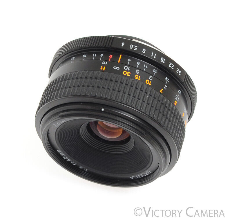 Bronica Zenzanon-RF 45mm F4 Wide-Angle Prime Lens w/ Finder  [EXC+] - Victory Camera
