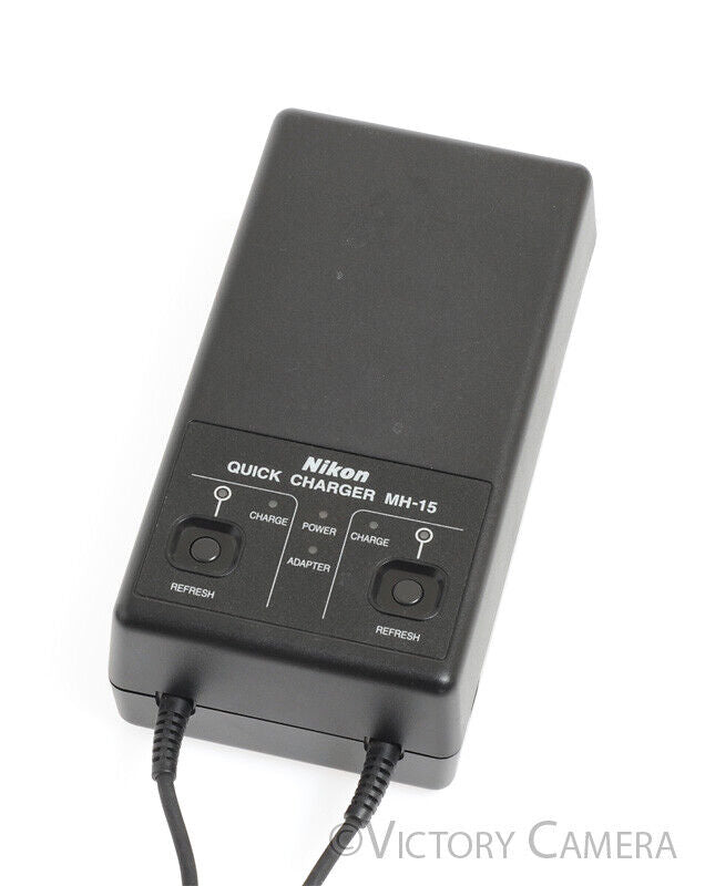Nikon MH-15 Quick Charger for Nikon NiMH Battery Pack MN-15 for F100, D1 - Victory Camera