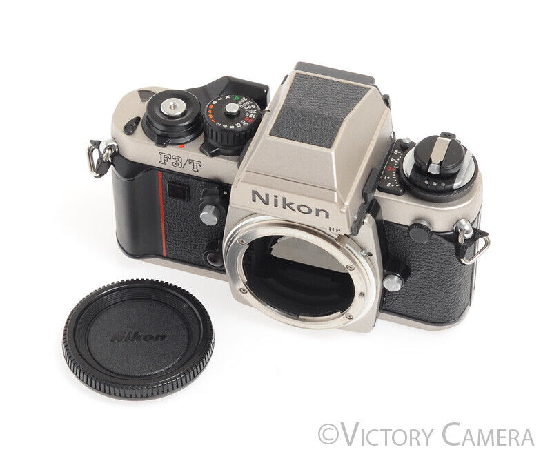 Nikon F3/T HP Champagne Titanium 35mm Film Camera Body -Mint-