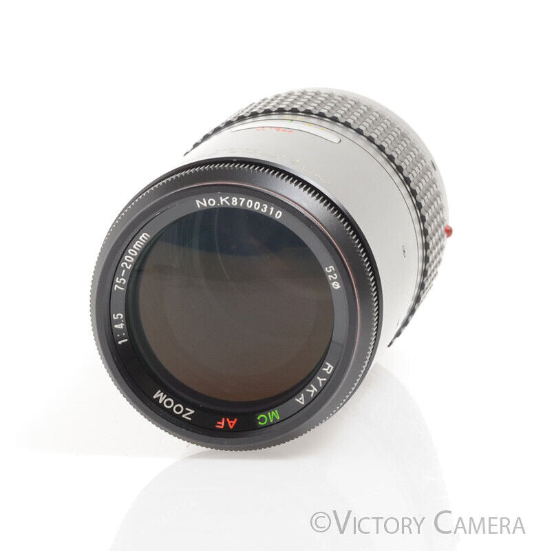 Ryka MC 75-200mm f4.5 AF Telephoto Zoom Lens for Minolta Maxxum -Clean- - Victory Camera