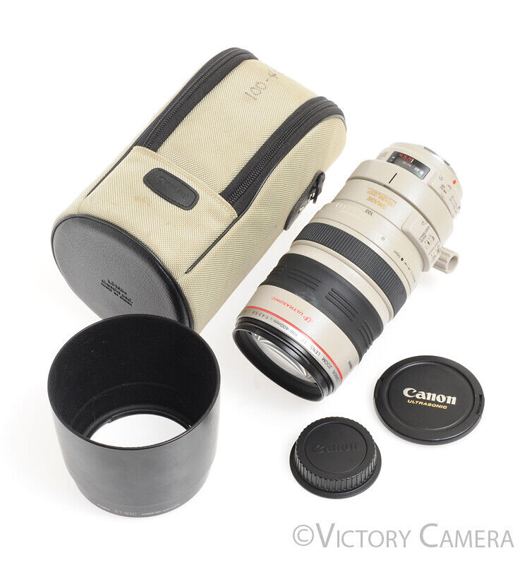 Canon EOS EF 100-400mm L IS USM 4.5-5.6 Lens w/ Shade &amp; Case -Very Clean-