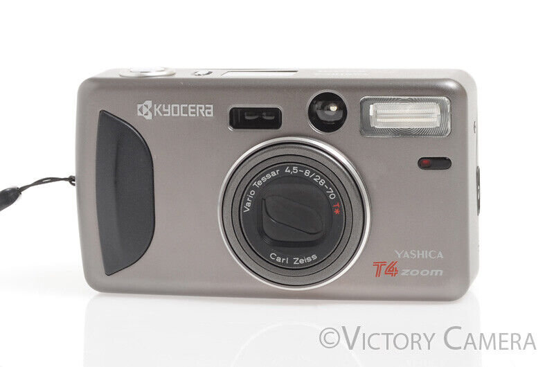 Yashica T4 Zoom 35mm Point & Shoot Camera -As-Is, Parts/Repair- - Victory Camera