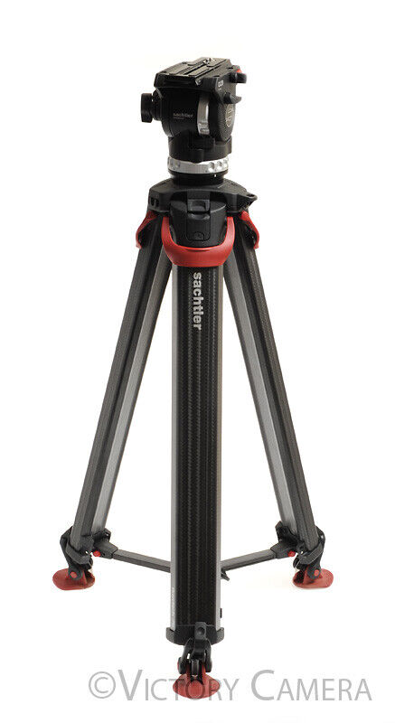 Sachtler Flowtech 75 Aktiv Carbon Fiber Tripod w/ Ace XL Fluid Head -Nice- - Victory Camera