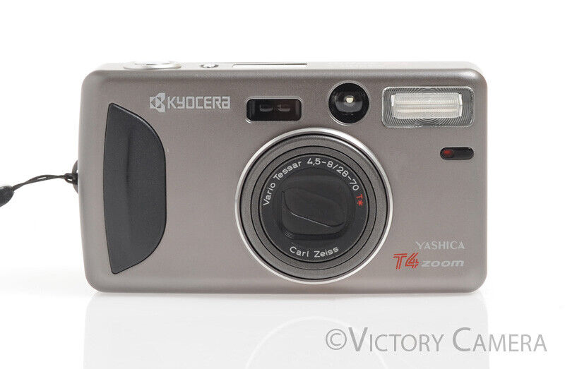 Yashica T4 Zoom 35mm Point &amp; Shoot Camera -As-Is, Parts/Repair- - Victory Camera