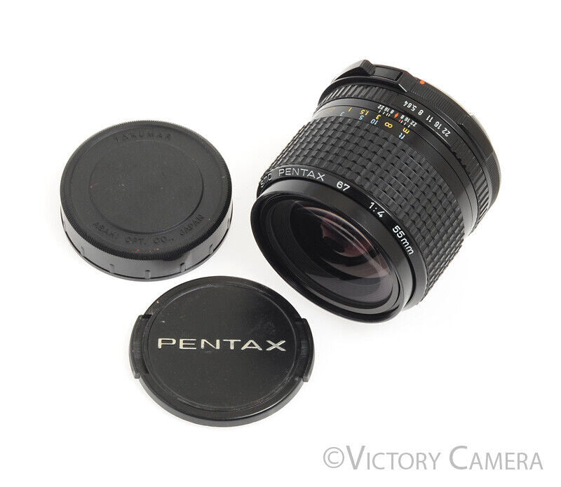 Pentax 67 6x7 SMC 55mm F4 Wide-Angle Prime Lens -Clean- - Victory Camera