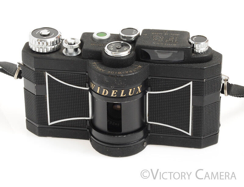 Panon Widelux F8 Black 35mm Panoramic Swing Lens Camera -Nice-