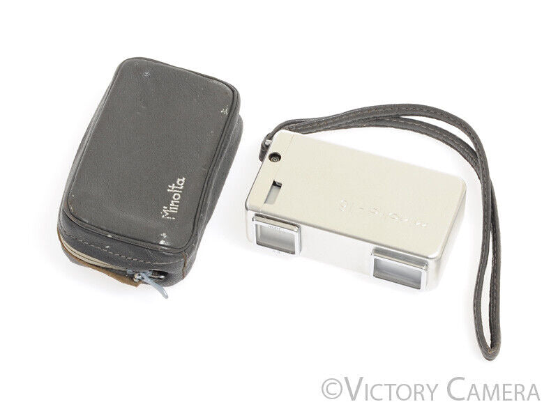 Minolta 16 Subminiature Spy Camera -Clean w/ Case- [EXC]