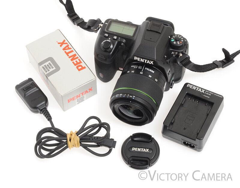 Pentax K-5 II 16.3MP Digital SLR w/ Pentax-DA 18-55mm f3.5-5.6 Zoom Lens -Clean-