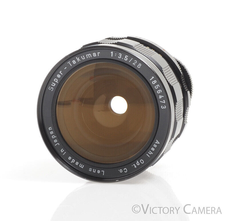 Pentax Super-Takumar 28mm f3.5 m42 Screw Mount Wide Angle Prime Lens -Clean- - Victory Camera