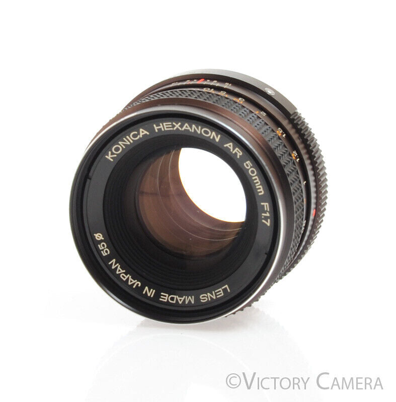 Konica Hexanon 50mm F1.7 AR Mount Prime Lens -Clean Glass-