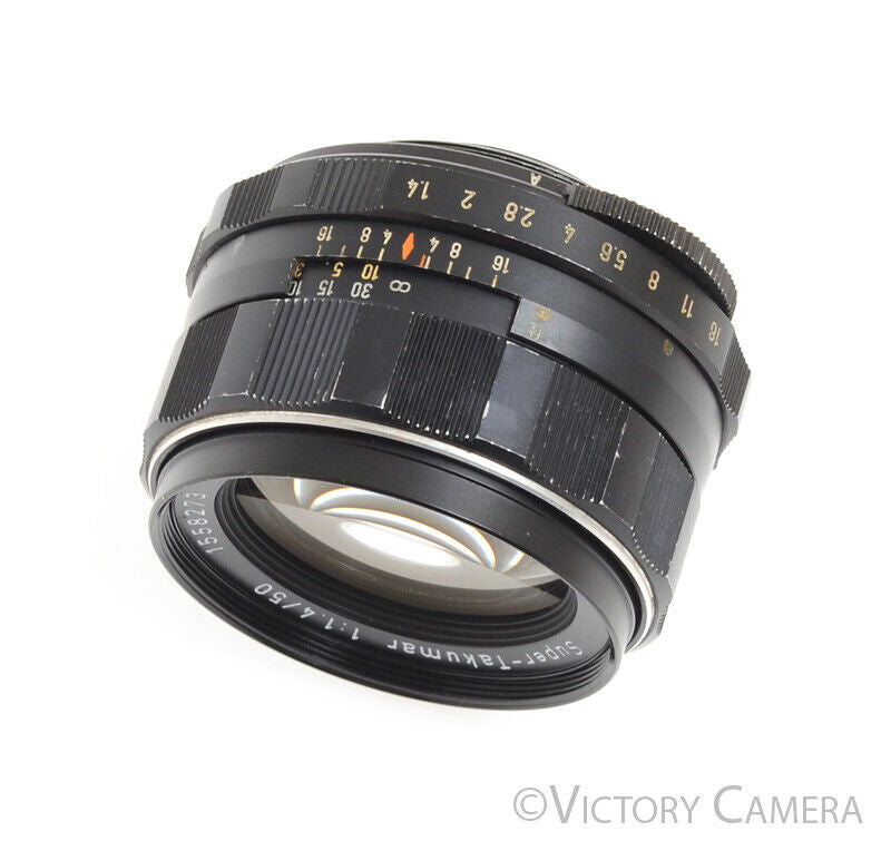 Pentax Super-Takumar 50mm F1.4 M42 Screw Mount Thorium Glass Standard Prime Lens - Victory Camera