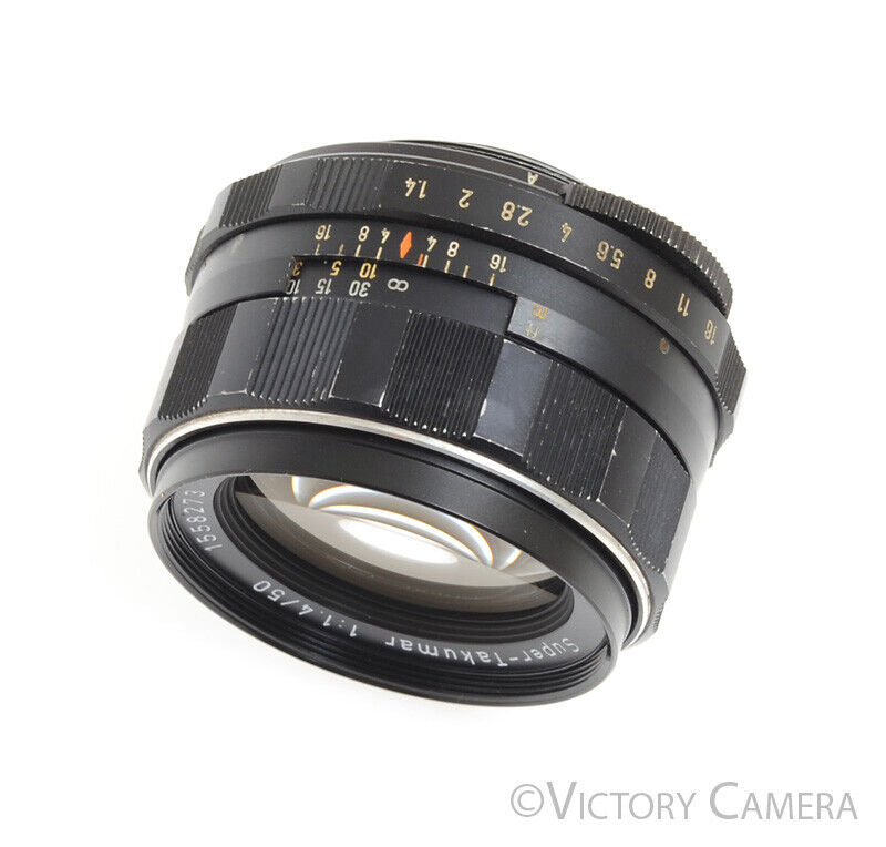 Pentax Super-Takumar 50mm F1.4 M42 Screw Mount Thorium Glass Standard Prime  Lens