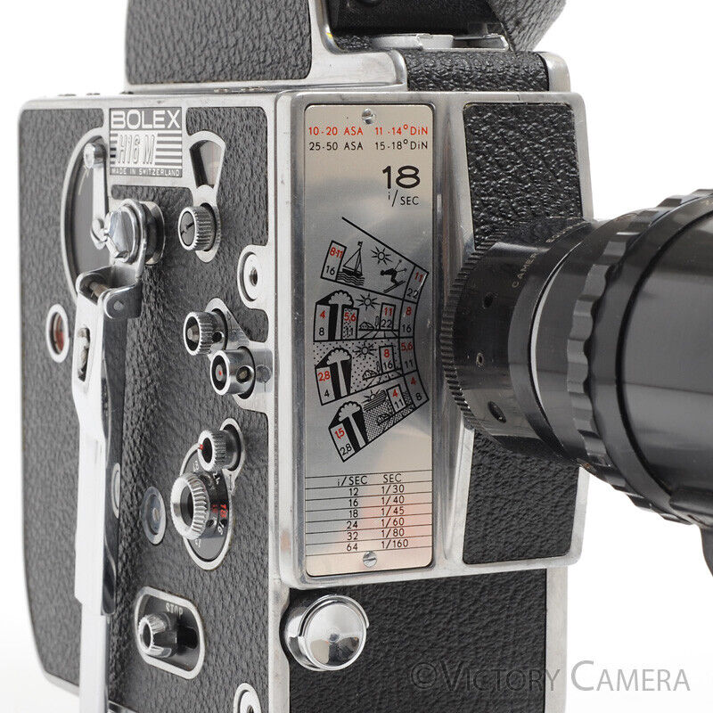 Paillard Bolex H16M 16mm Movie Camera w/ Som Berthiot 17-85mm f2 [EXC] - Victory Camera