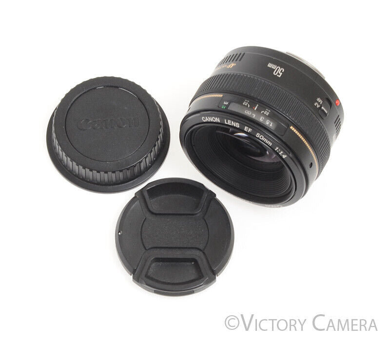 Canon EOS EF 50mm f1.4 USM Autofocus Prime Lens - Victory Camera