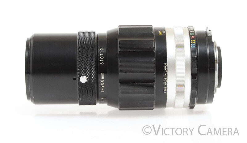 Nikon Nikkor-Q.C 200mm F4 Photomic AI&#39;d Telephoto Prime Lens -Clean- - Victory Camera