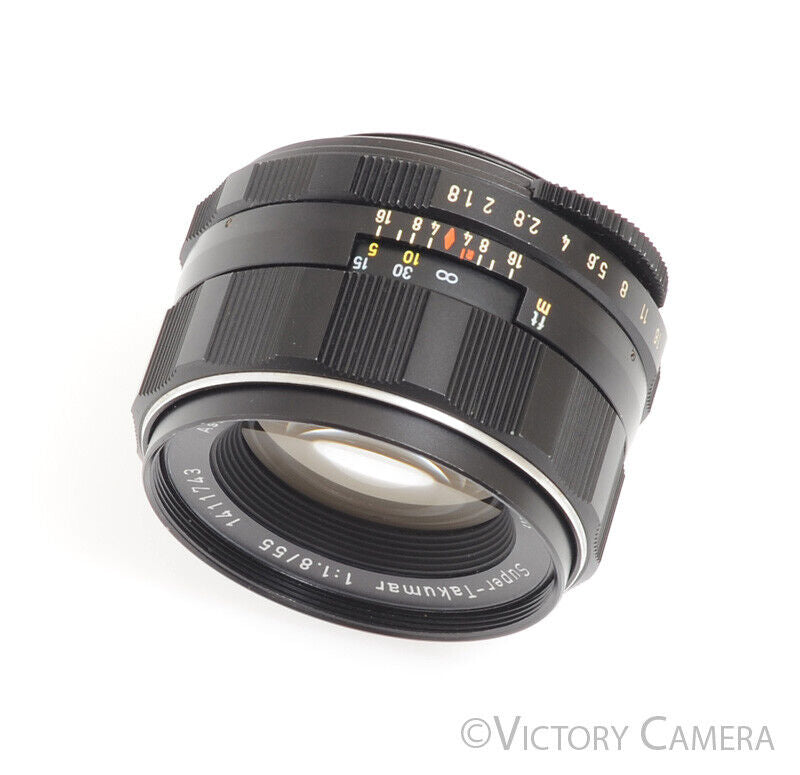 Pentax Super Takumar 55mm F1.8 M42 37101 Screw Mount Prime Lens -Clean- - Victory Camera