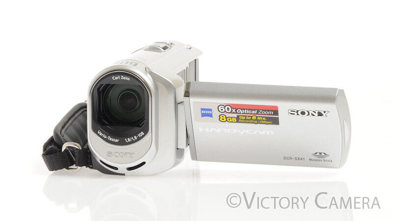 Sony Handycam DCR-SX41 Camcorder w/ Zeiss Vario-Tessar 60X Optical Zoom Lens - Victory Camera