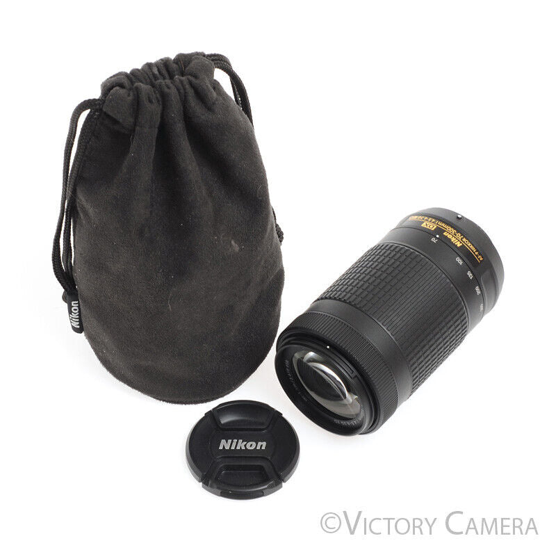 Nikon Nikkor AF-P DX 70-300mm f4.5-6.3 G ED Telephoto Zoom Lens -Clean- - Victory Camera