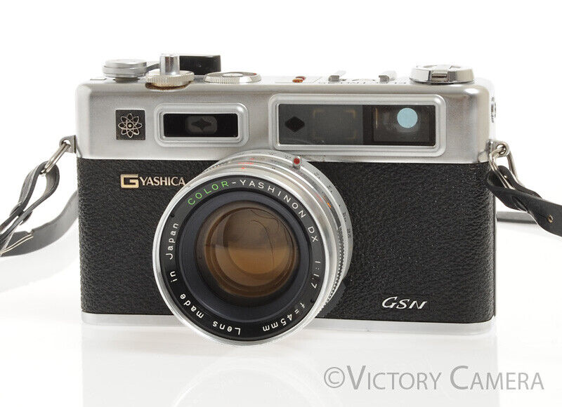 Yashica Electro 35 GSN 35mm Rangefinder Camera w/ 45mm f1.7 Lens -New Seals-