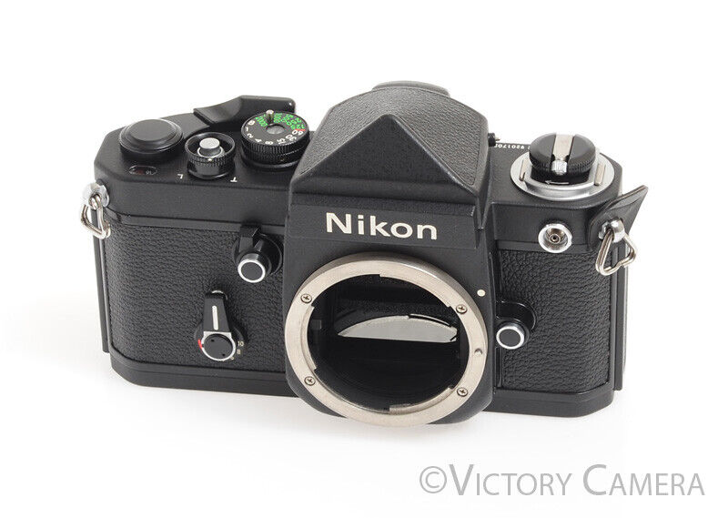 Nikon F2 Black Titan &quot;No Name&quot; Black 35mm SLR Camera -Mint- - Victory Camera