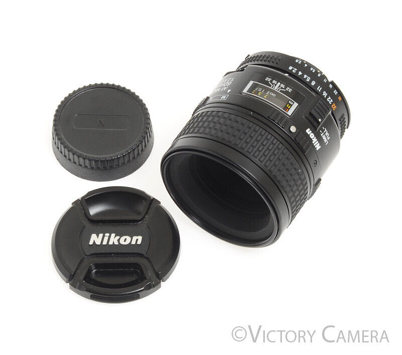 Nikon Micro-Nikkor 60mm F2.8 D Autofocus 1:1 Macro Lens -Clean- - Victory Camera