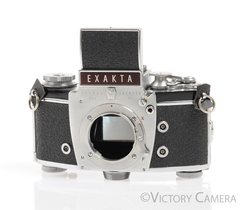 Ihagee Dresden Exakta VX IIa Chrome 35mm Camera w/ Waist Level Finder  [EXC] - Victory Camera