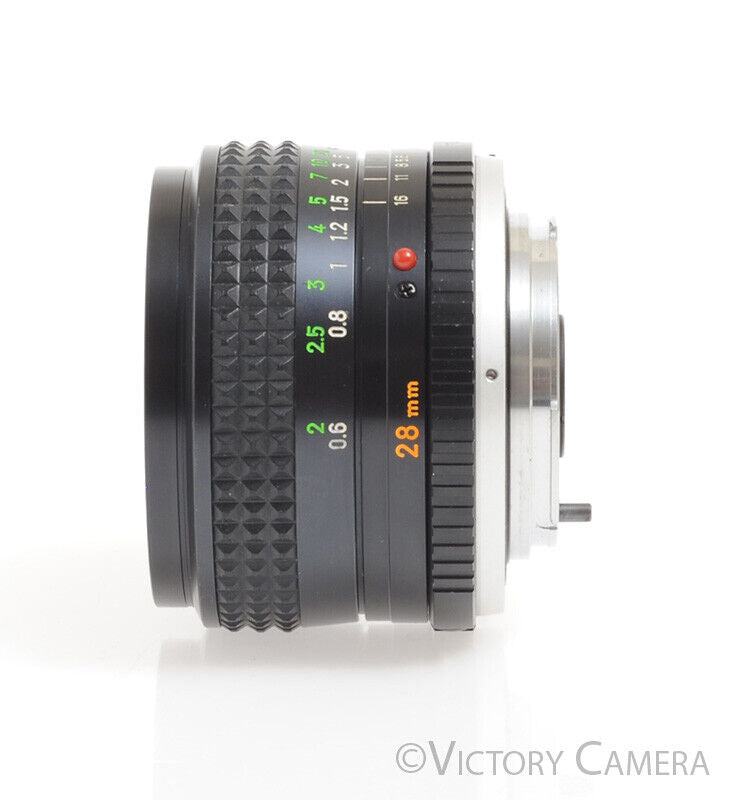 Minolta MC W.Rokkor SG 28mm f3.5 MD Manual Focus Wide Angle Prime Lens