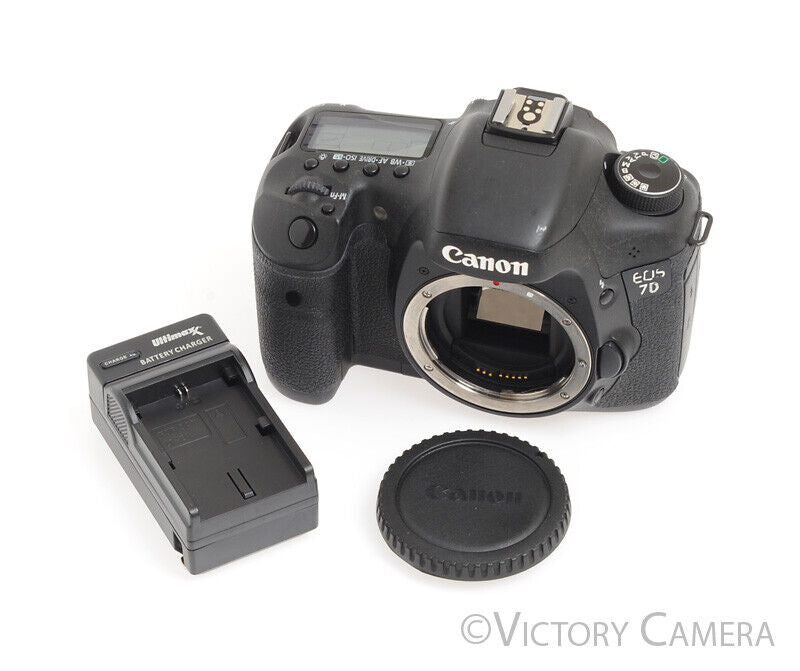 Canon EOS 7D 18MP Digital SLR Body &amp; Charger -Light Wear- - Victory Camera