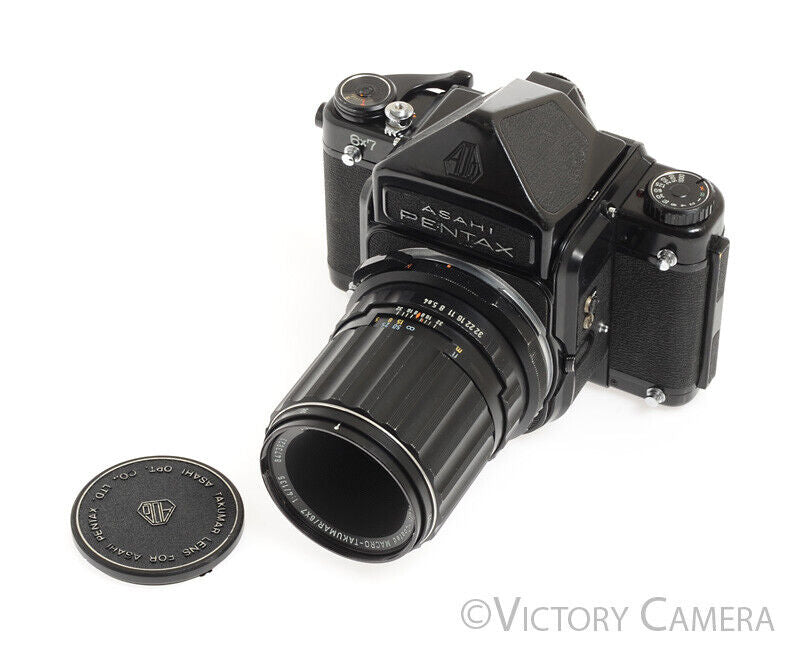Pentax 6x7 67 MLU Mirror Lock Camera w/ 135mm Macro Lens -New Seals-