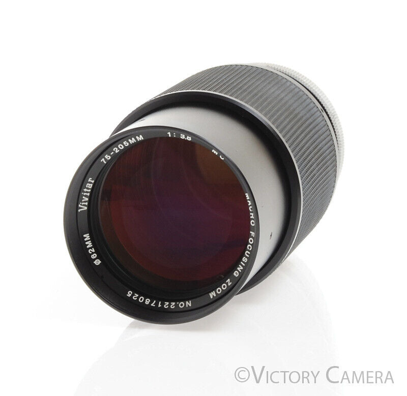 Vivitar 75-205mm f3.8 MC Close Focusing Macro Telephoto Zoom Lens for Canon FD