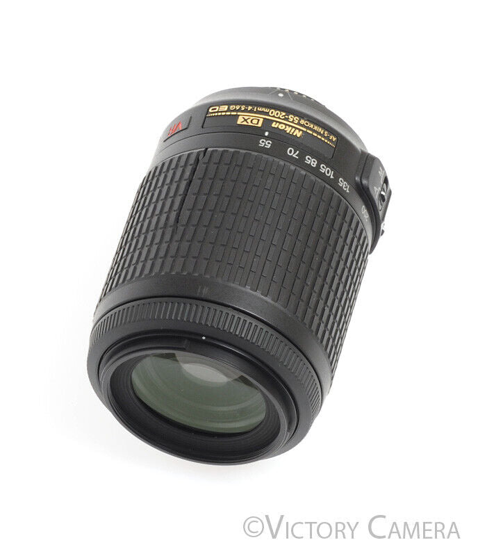 Nikon AF-S Nikkor 55-200mm f4-5.6 G ED DX VR Telephoto Zoom Lens -Clean w/ Shade- - Victory Camera