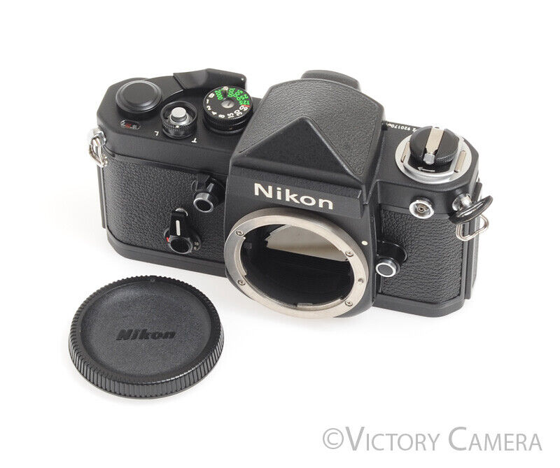 Nikon F2 Black Titan &quot;No Name&quot; Black 35mm SLR Camera -Mint- - Victory Camera