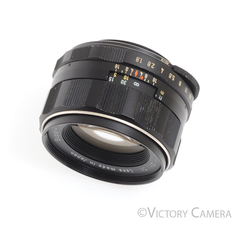 Pentax Super Takumar 55mm F1.8 M42 37101 Screw Mount Prime Lens -Clean- - Victory Camera