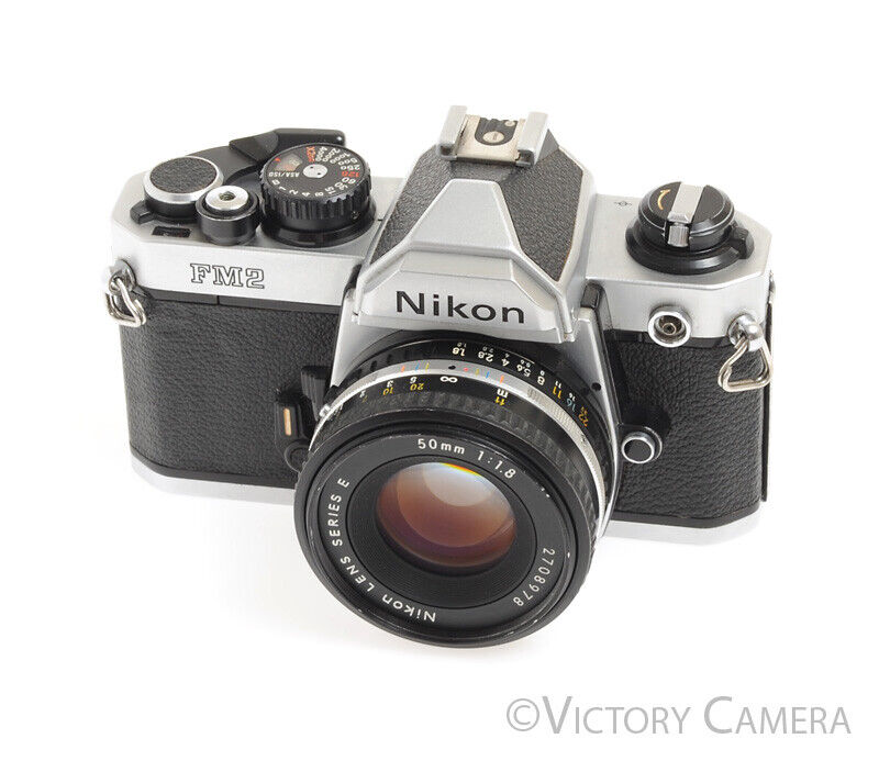 Nikon FM2 35mm Film SLR w/ Nikon Series E 50mm f1.8 Lens -New Seals- - Victory Camera