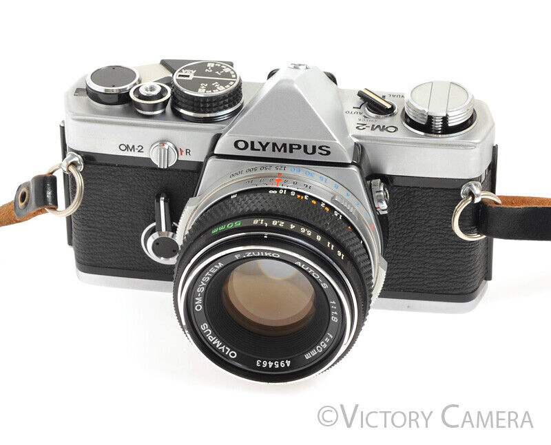 Olympus OM-2 35mm Film Camera w/ 50mm F1.8 Standard Prime Lens -New Se