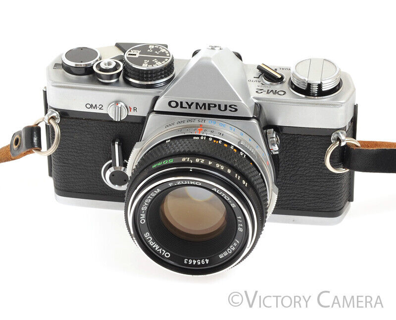 Olympus OM-2 35mm Film Camera w/ 50mm F1.8 Standard Prime Lens -New Seals-