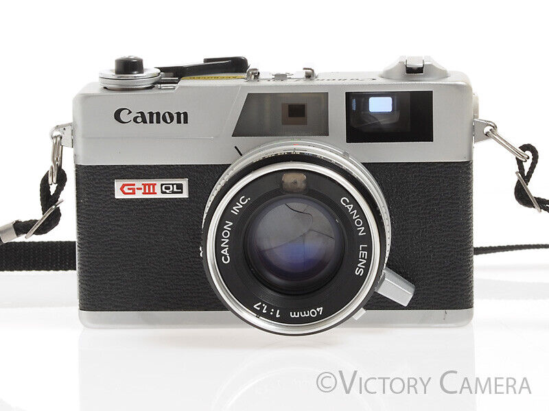 Canonet QL17 QL-17 GIII Rangefinder Camera w/ 40mm f1.7 Lens -Clean, New Seals-