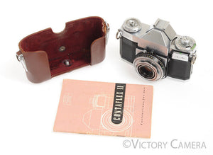 Zeiss Ikon Contessa 35mm Rangefinder Camera--Zeiss-Opton T Tessar 45mm F2.8  Lens