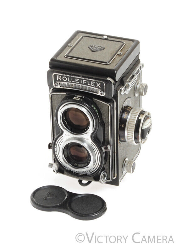 Rollei Rolleiflex T Grey TLR Medium Format Film Camera w/ Zeiss 75mm F3.5 Lens