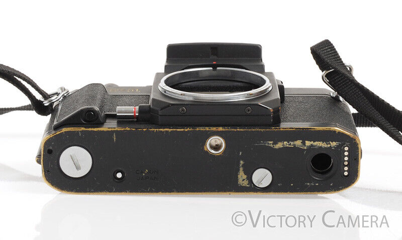 Canon F-1 New Black 35mm Camera Body -As is, Parts/Repair- - Victory Camera
