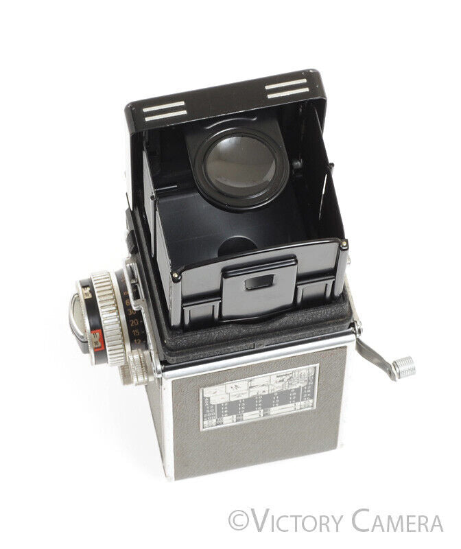 Rollei Rolleiflex T Grey TLR Medium Format Film Camera w/ Zeiss 75mm F3.5 Lens
