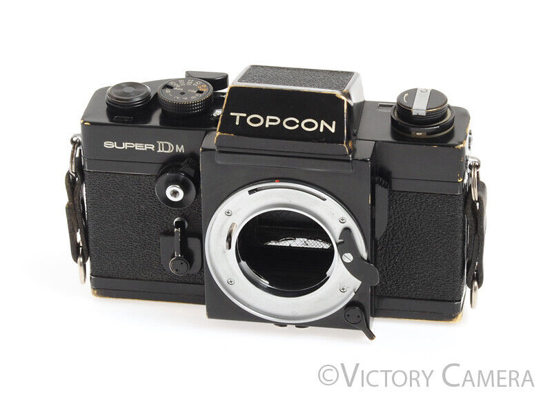 Topcon Super DM Black 35mm Camera Body w/ Prism Finder -No Meter- [EXC-] - Victory Camera
