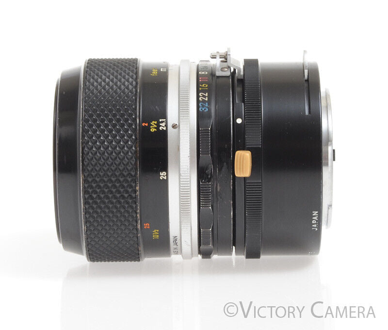 Nikon Nikkor-P Auto 55mm f3.5 Non-AI Macro Lens w/ PK-3 Extension Tube -Clean- - Victory Camera