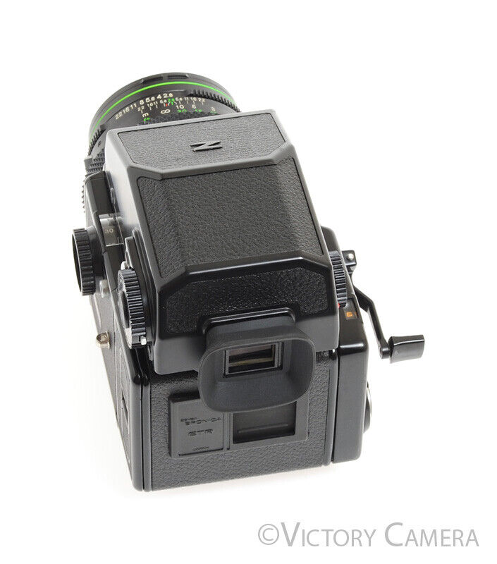 Bronica ETRC 6x4.5 Medium Format Camera w/ 75mm f2.8 Lens AE-II 120 -New Seals-